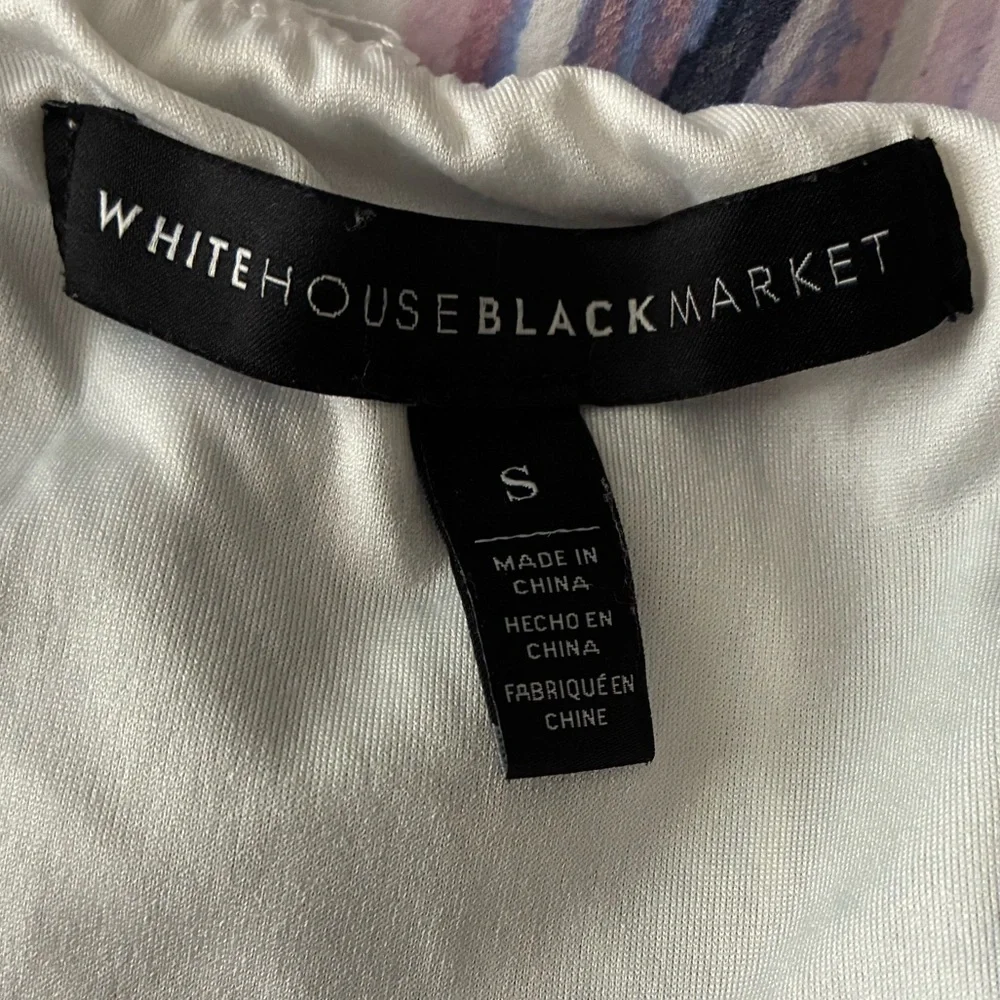 White House Black Market Backless Purple and Pink Dress S - Picture 10 of 12